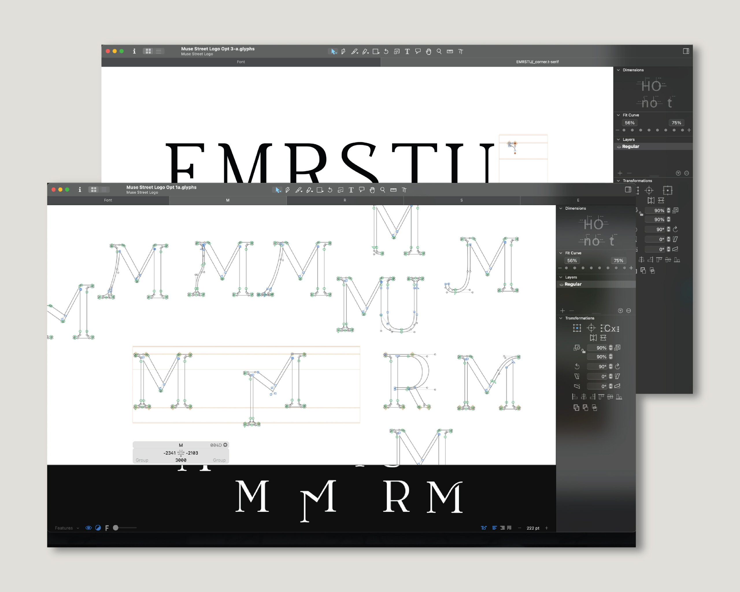 muse street marketing logomark glyphs wip