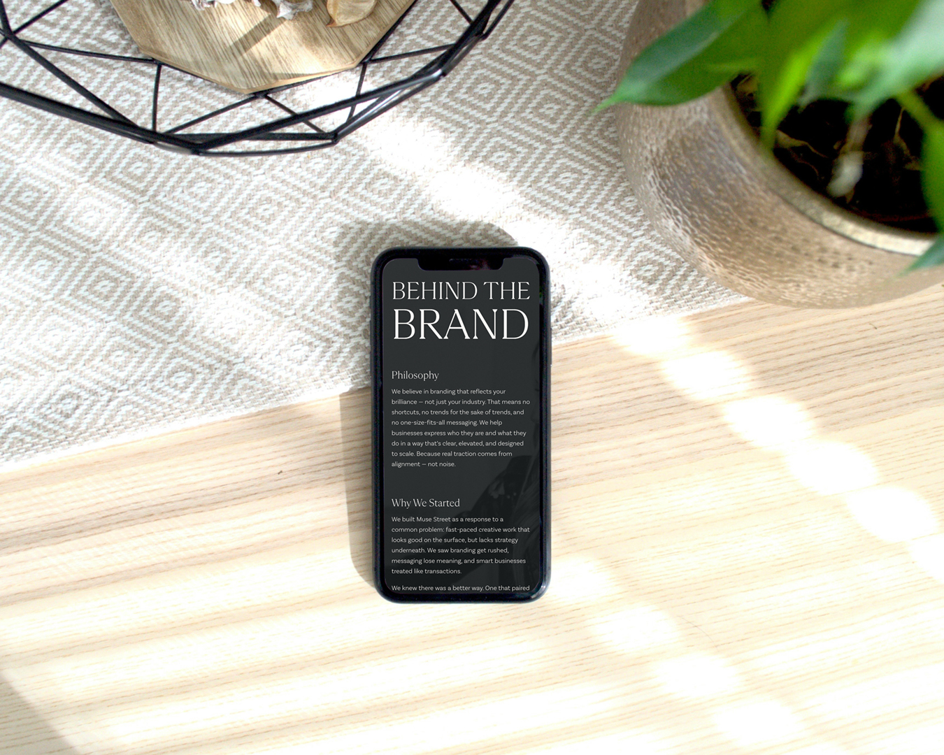 muse street marketing website design mobile