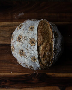 sourdough overhead shot